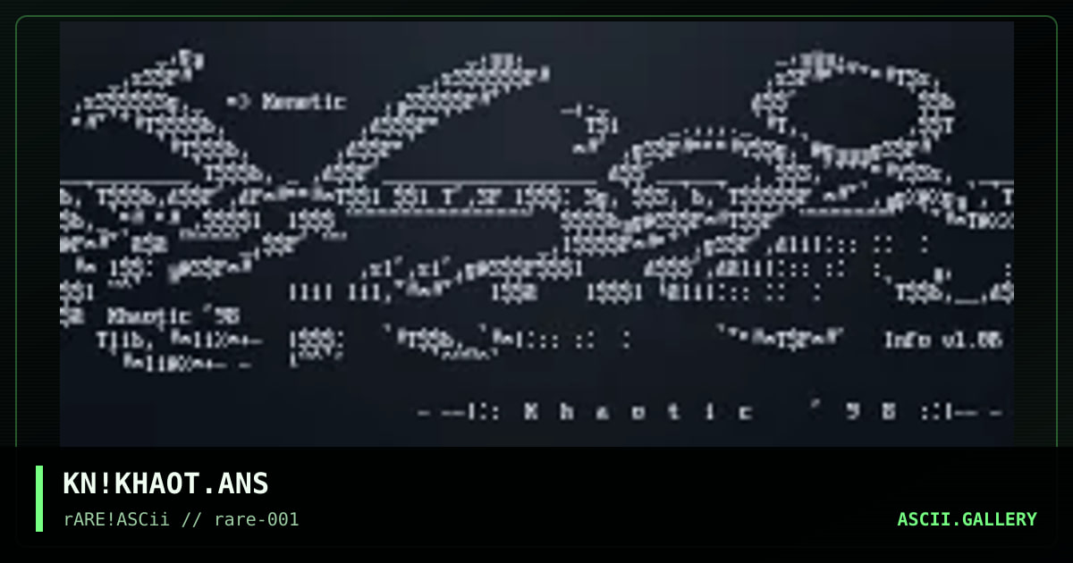 Khaotic '98, by kenetic, 1998