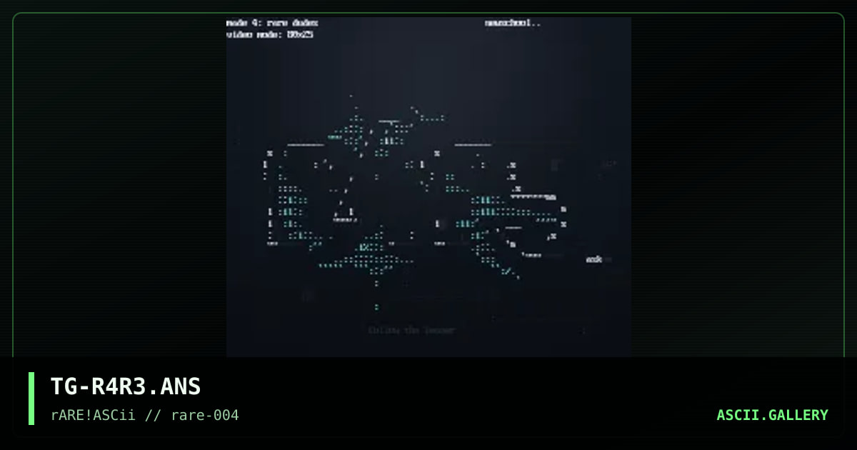 rare ascii promo, by tuffguy, 1998