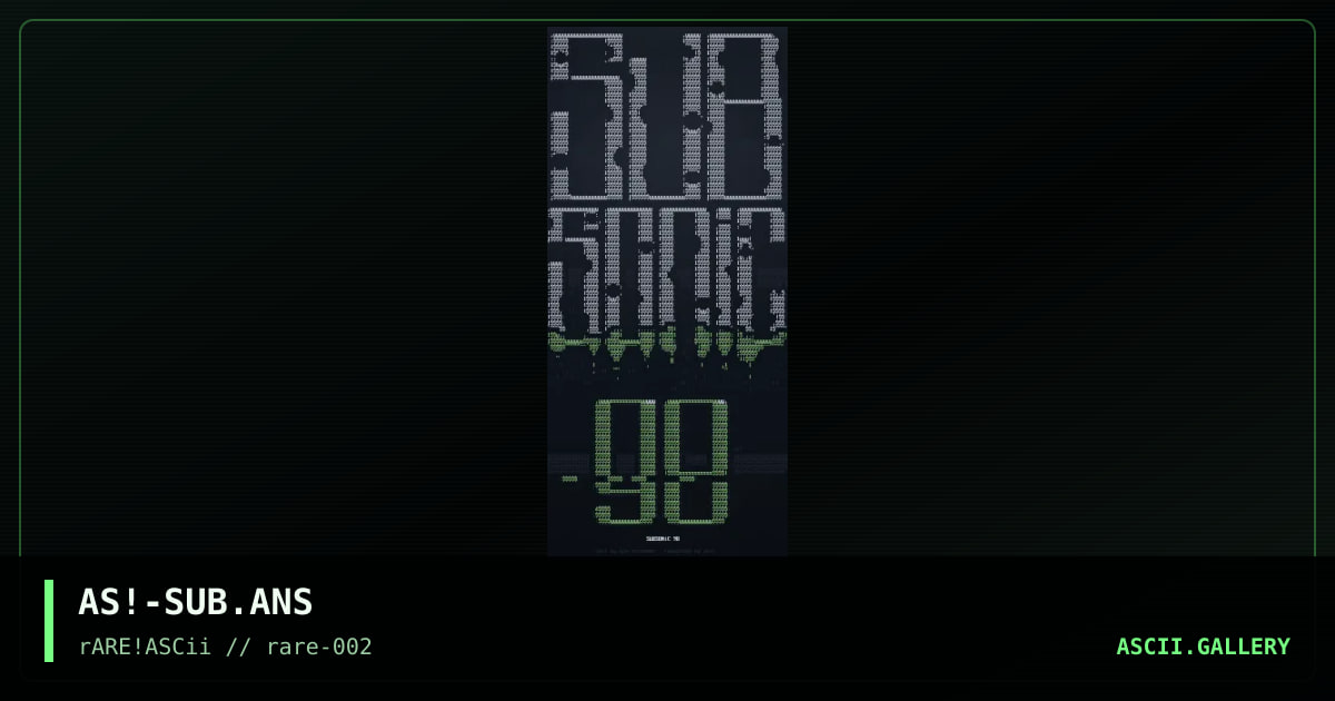 subsonic '98, by ace screamer, 1998