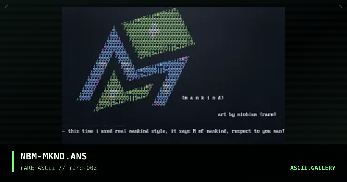 mankind ?! =], by niobium, 1998