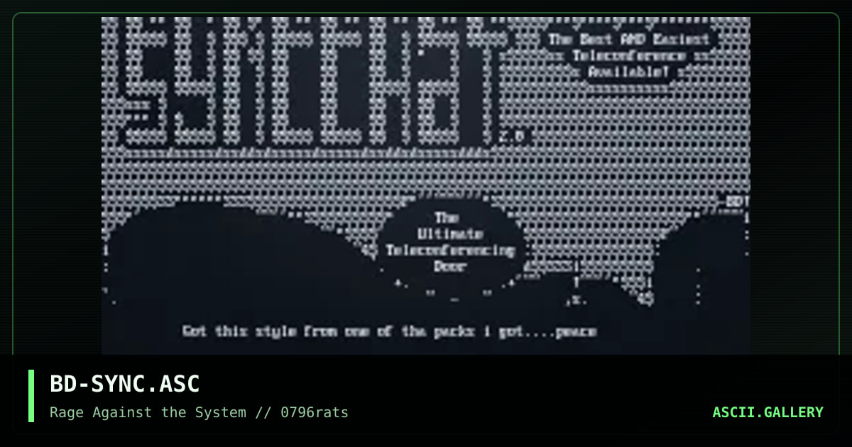 SYNCCHaT, by bigg-dogg, 1996