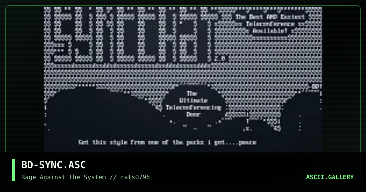 SYNCCHaT, by bigg-dogg, 1996