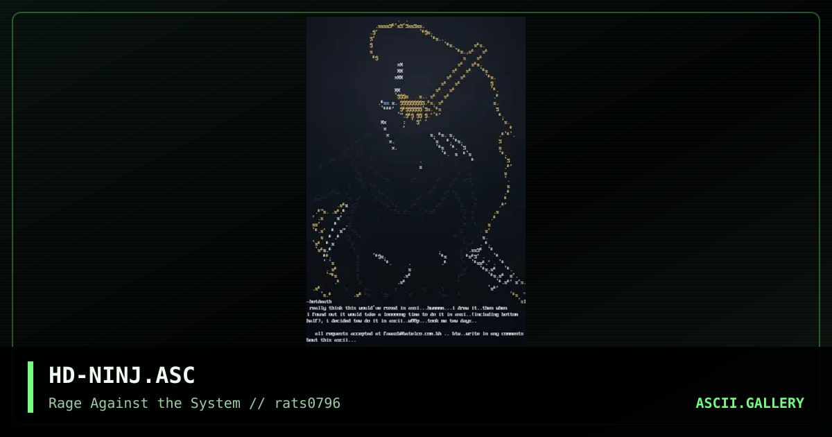 pHEAR THiZ NiNJa ;), by hotdeath, 1996