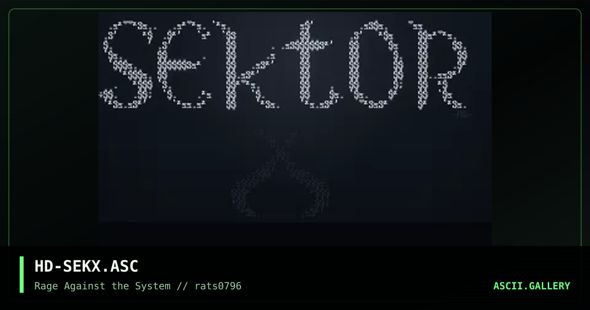 sektor-x (yankee, tha boiola :)), by hotdeath, 1996