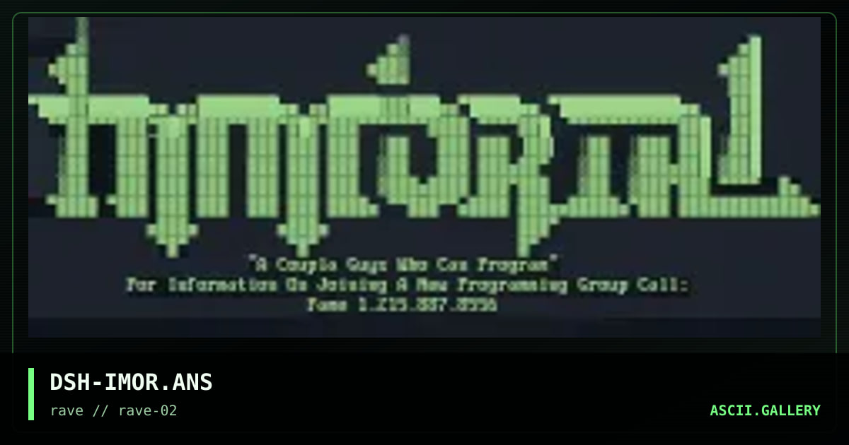 DSH-IMOR.ANS, by dash, 1994