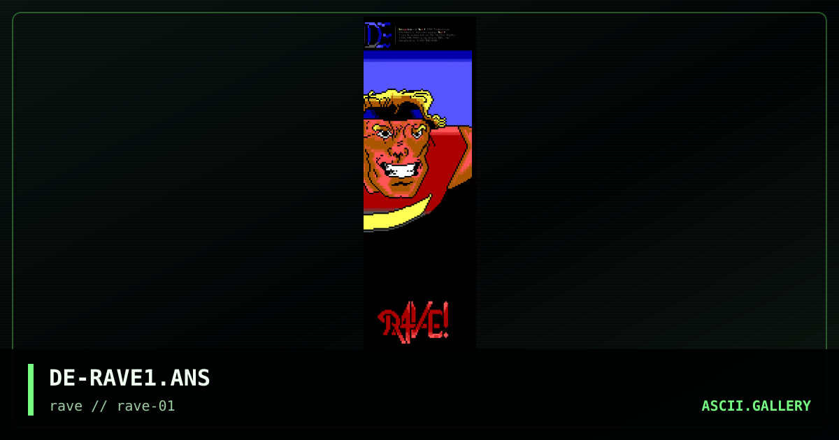 DE-RAVE1.ANS, by deception, 1994