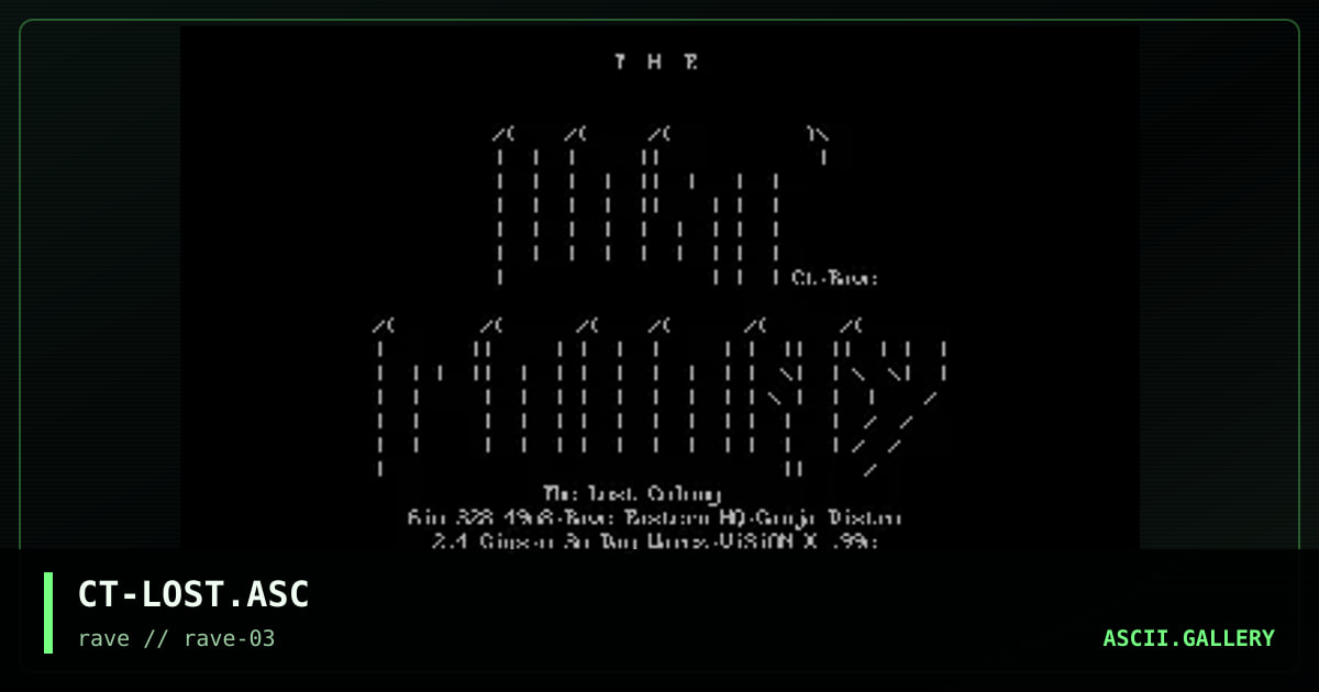 CT-LOST.ASC, by corruption, 1994
