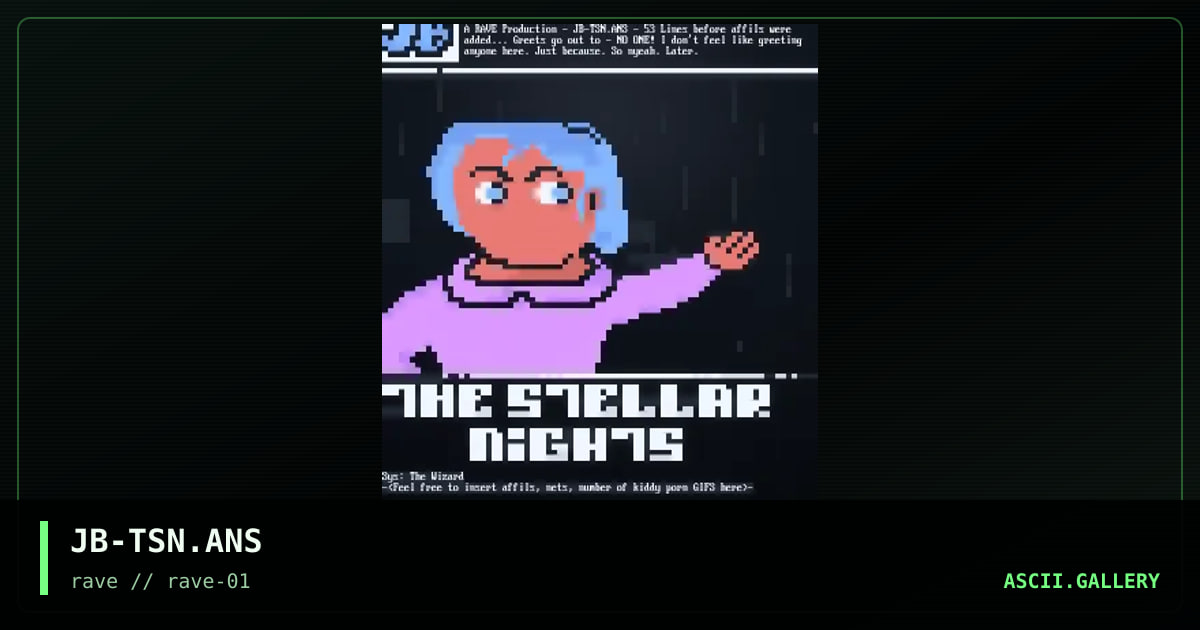 JB-TSN.ANS, by jello biafra, 1994