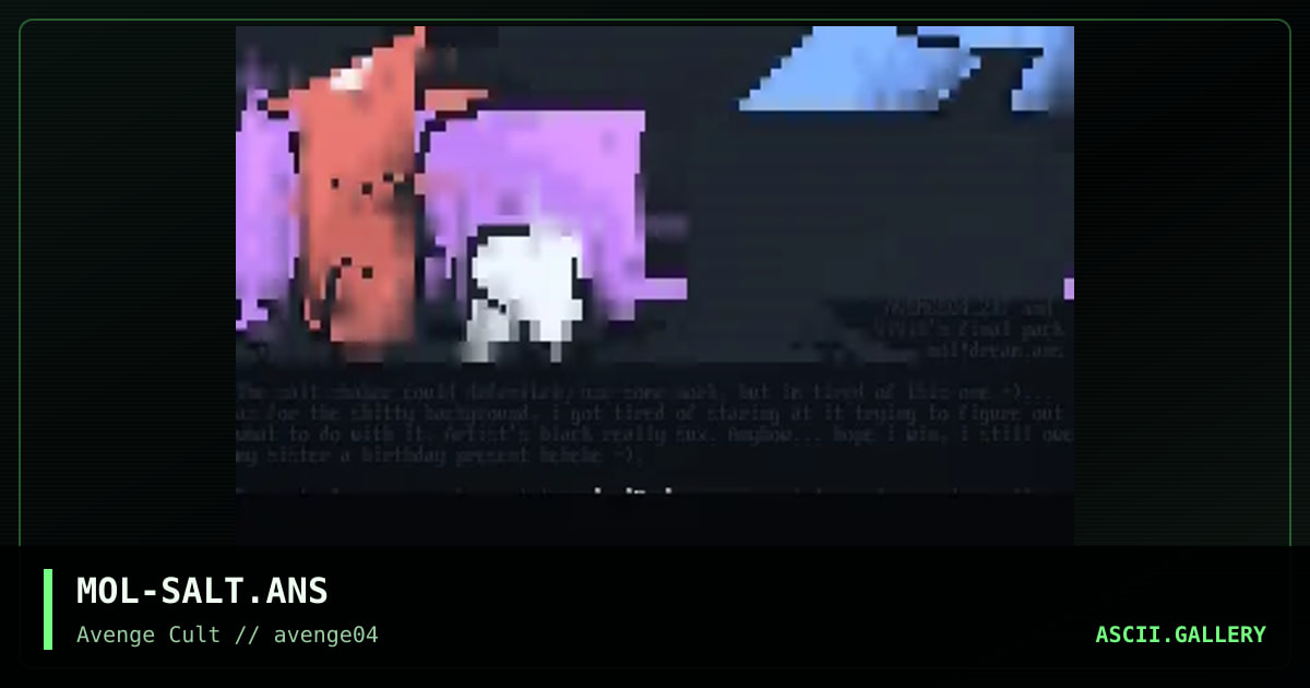 SALT, by moleql, 1998