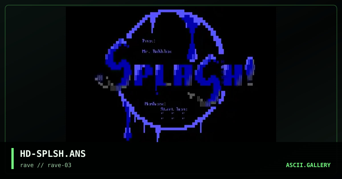 HD-SPLSH.ANS, by hades-rave, 1994