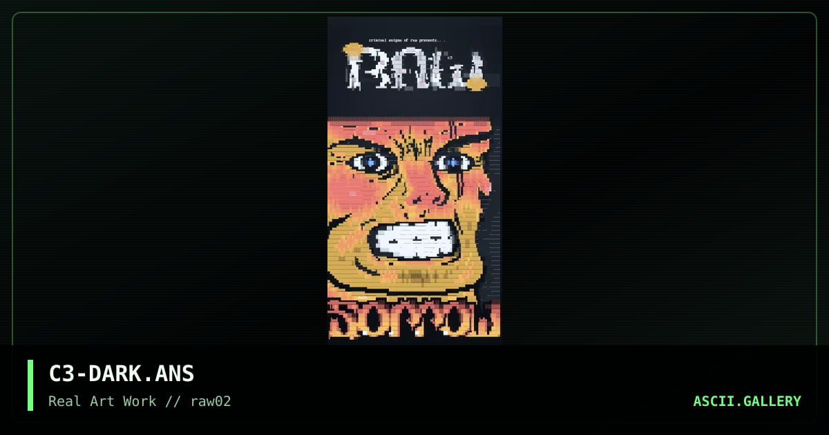 dark sorrow, by criminal enigma, 1997