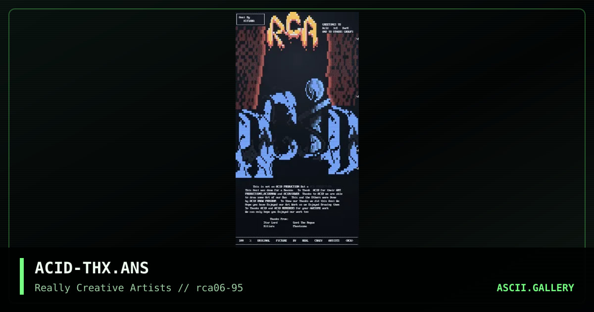 ACID Thanks, by kitiara, 1995