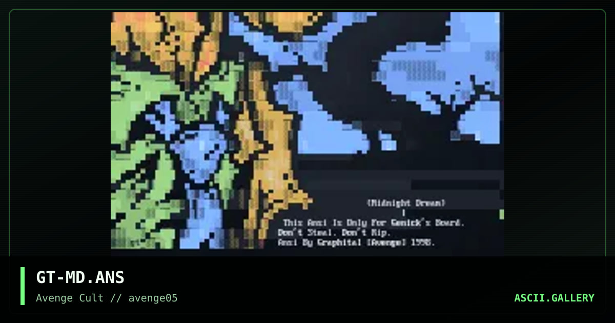 Midnight Dream, by graphital, 1998