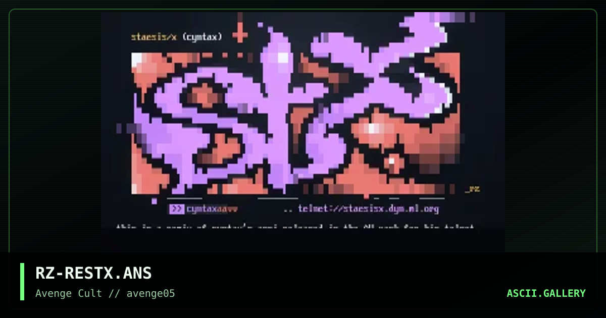 st/x, by rz, cyntax, 1998