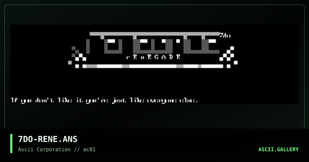 7DO-RENE.ANS, by ohseven, 1998