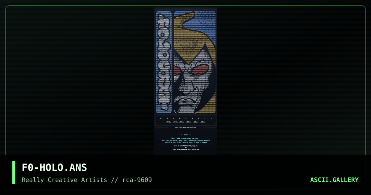 holocaust dude, by f00l, 1996
