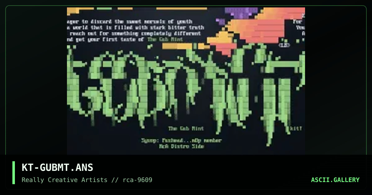 Gub Mint, by kitiara, 1996