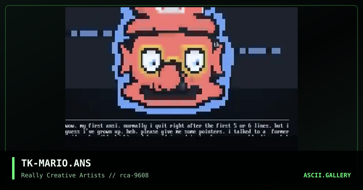 Mario!, by tek, 1996