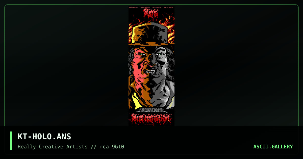 holocaust BBS, by kitiara, 1996