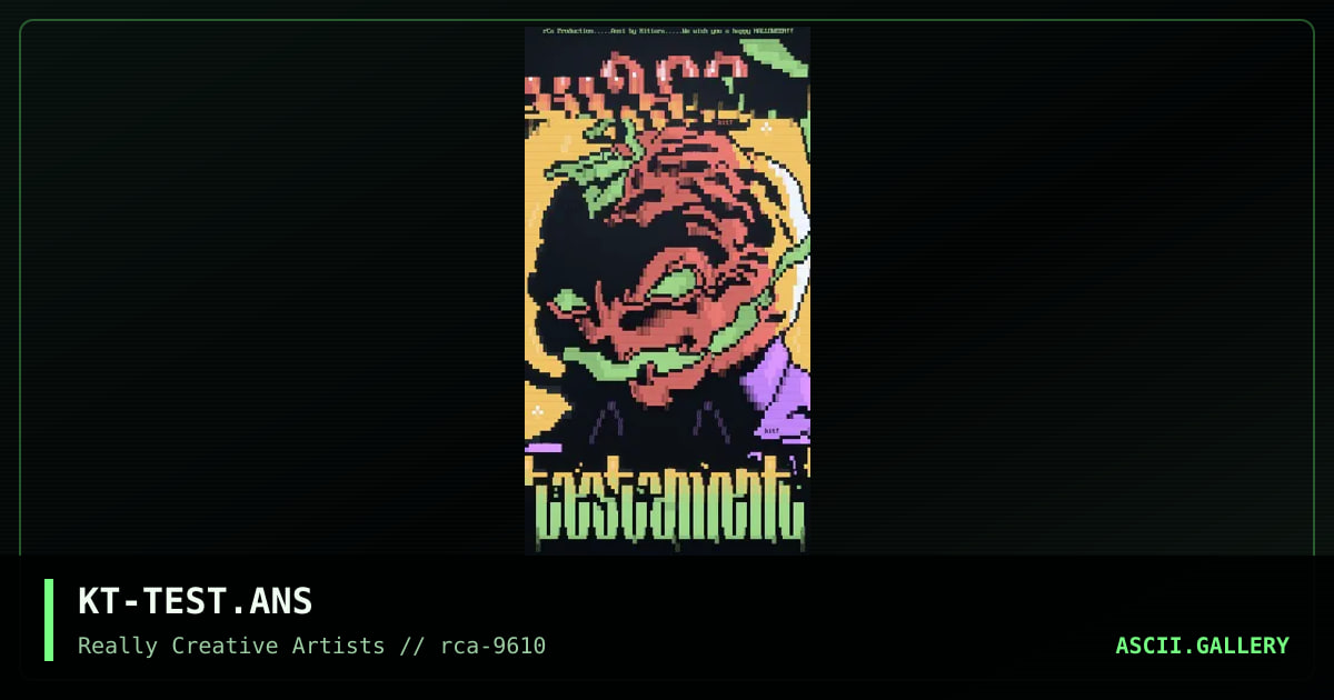 Testament BBS, by kitiara, 1996
