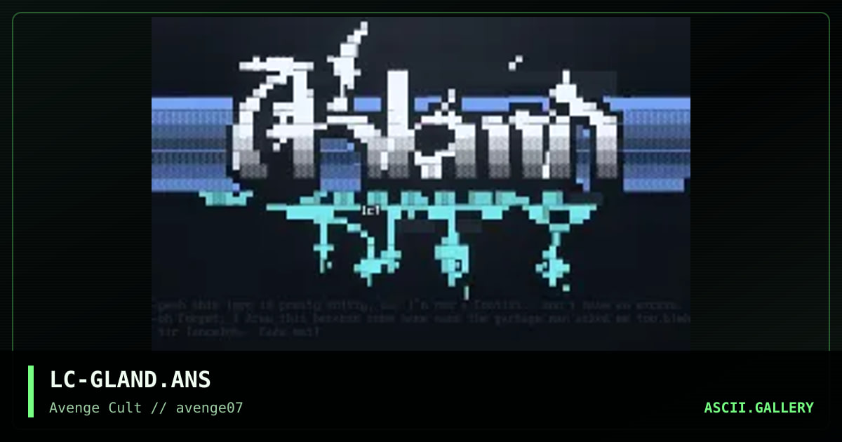 gland shitlogo!, by sir lancelot-avenge, 1998