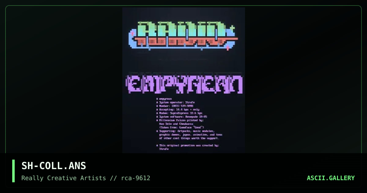 Ansi Cluster, by shaft, 1996