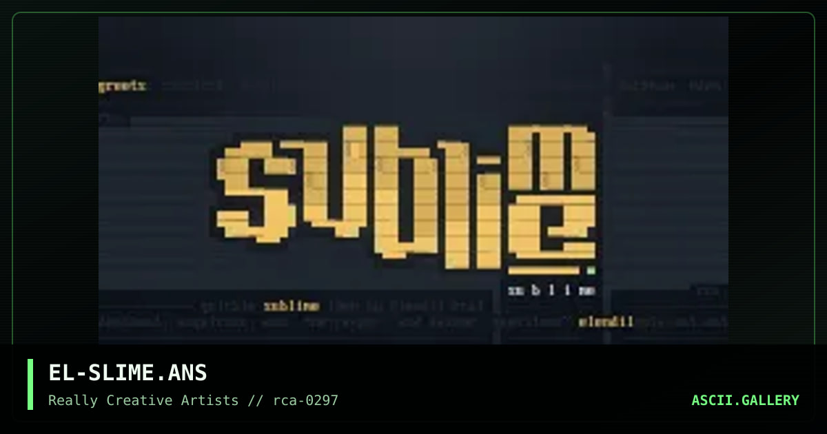 sublime, by elendell, 1997