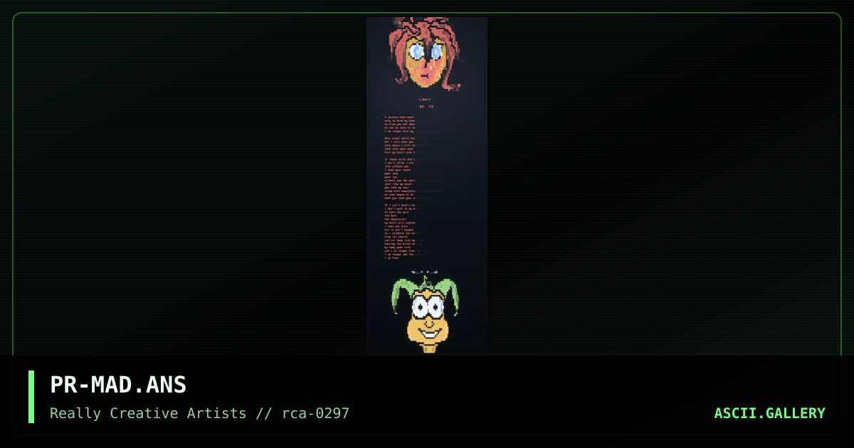 Madness Ansi, by propane, 1997