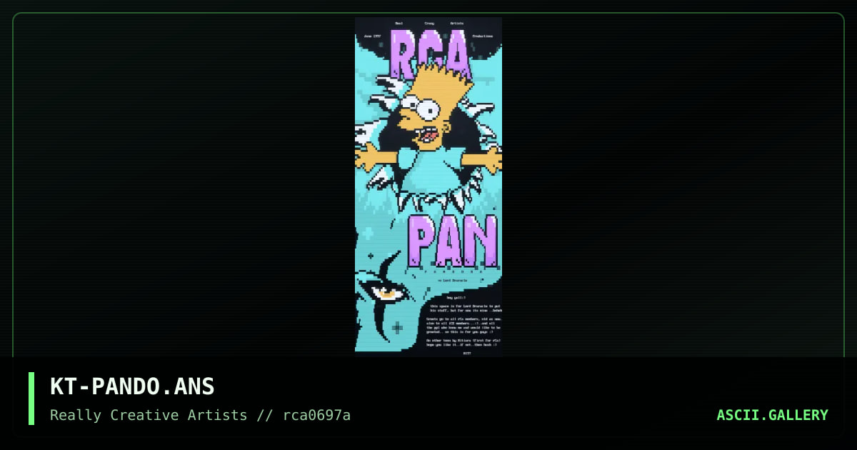 Pandora, by kitiara, 1997