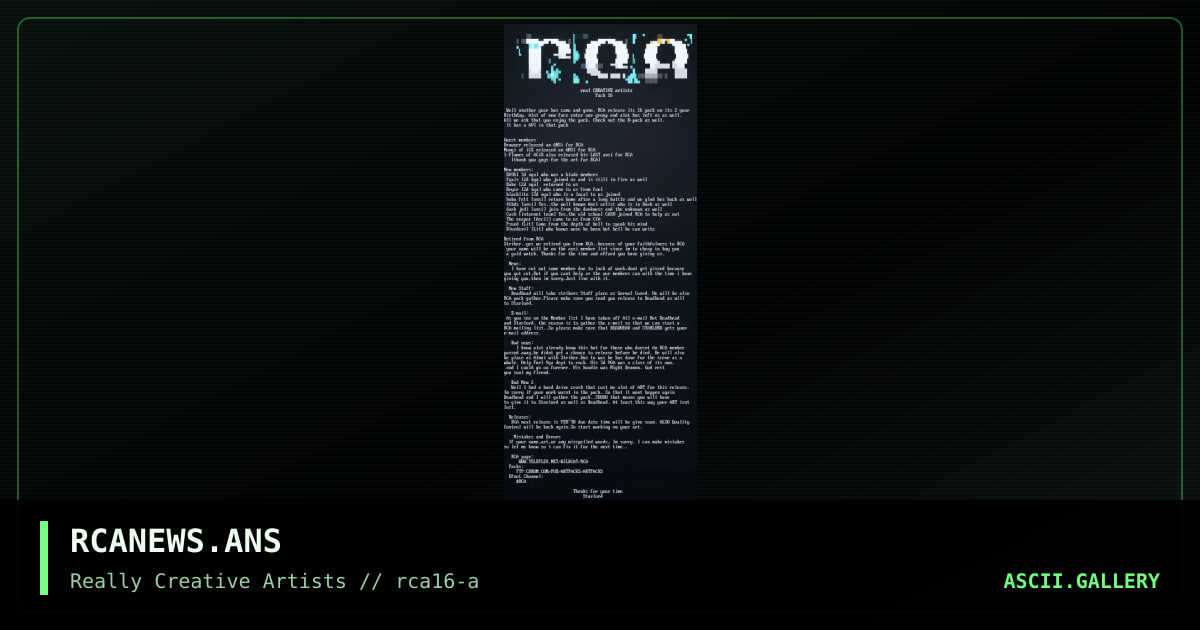 RCANEWS.ANS, by starlord, 1997