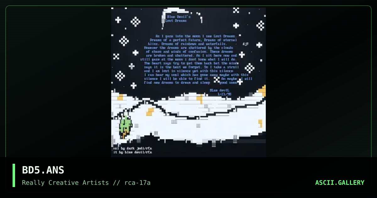 BD5.ANS, by blue devil, dark jedi, 1998