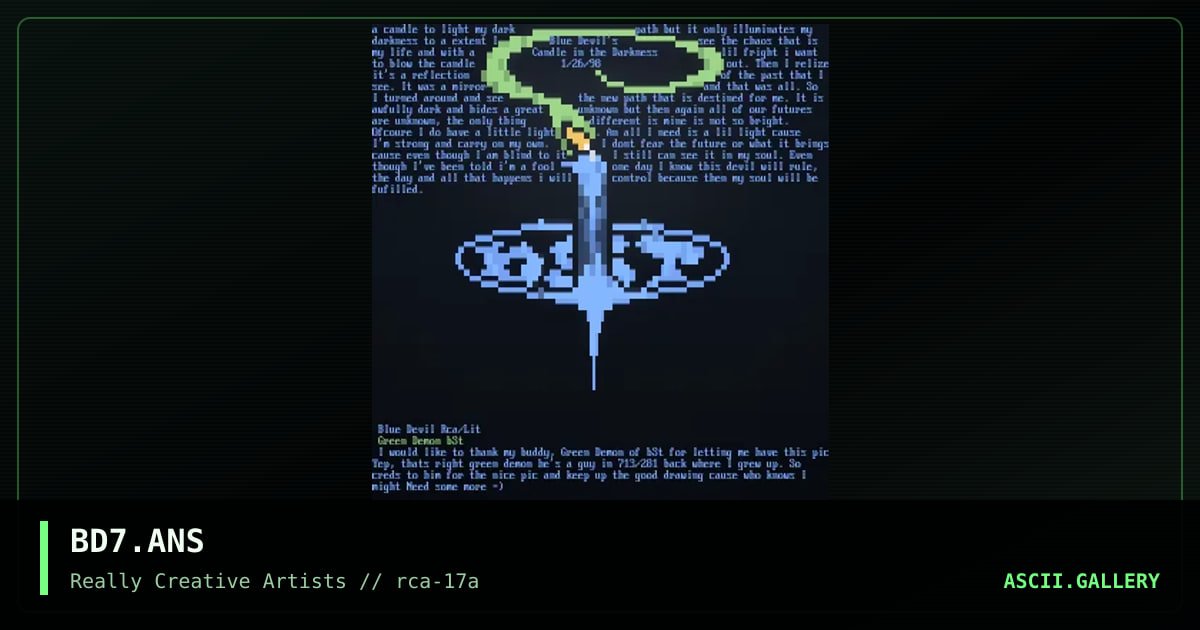 BD7.ANS, by blue devil, green demon, 1998