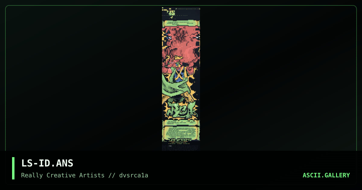 idle dreams, by lord scarlet, zerovision, 1998