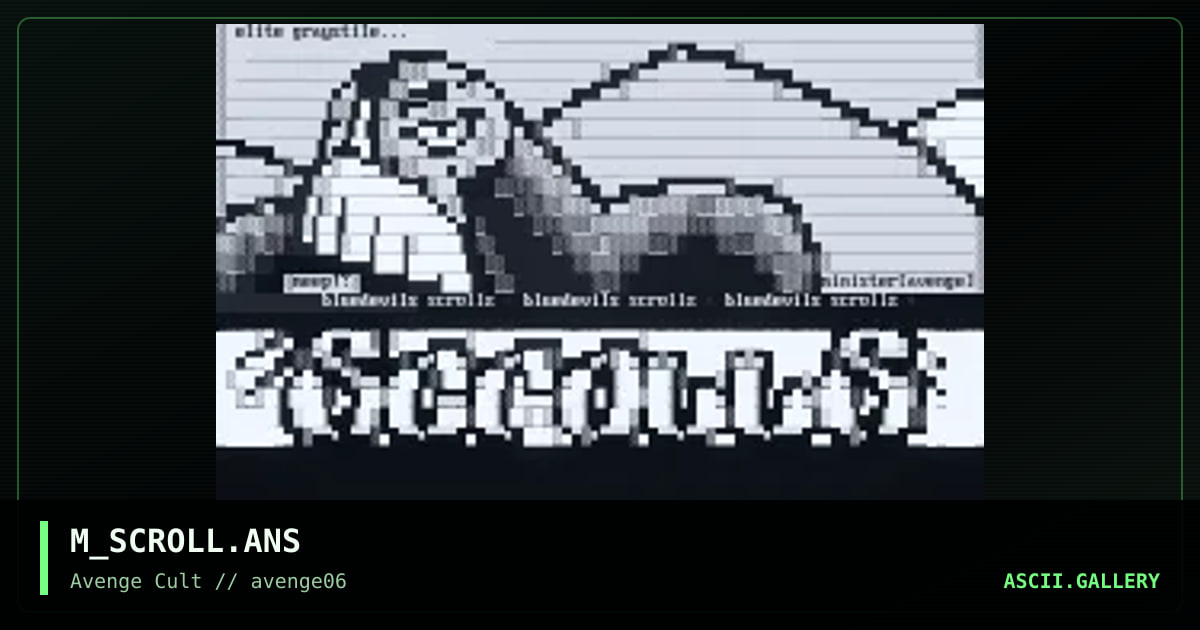 Scrollz, by minister of light, 1998