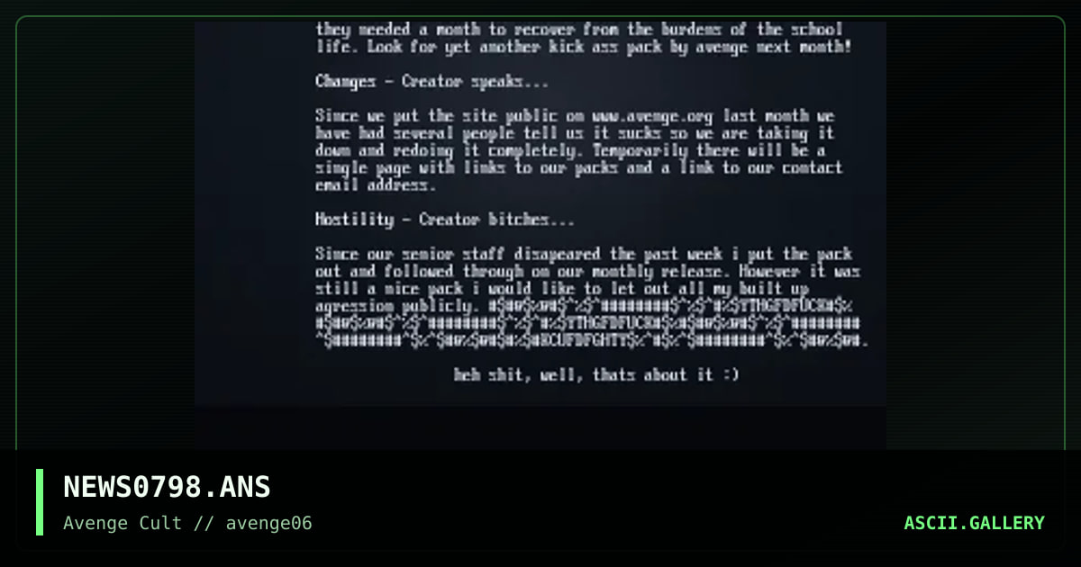 News, by avenge, 1998