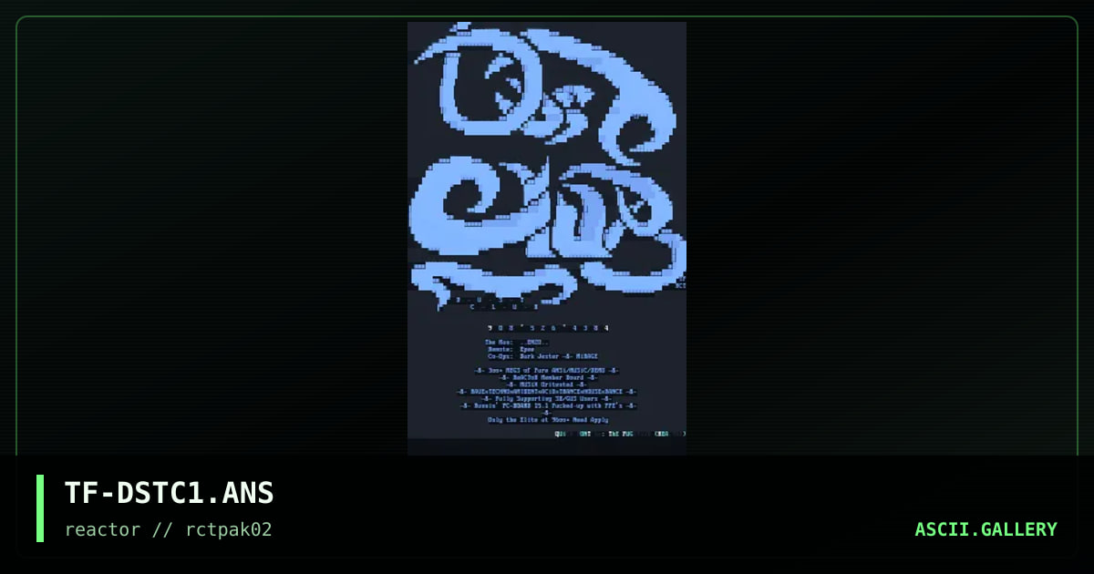 TF-DSTC1.ANS, by the fugutive, 1994
