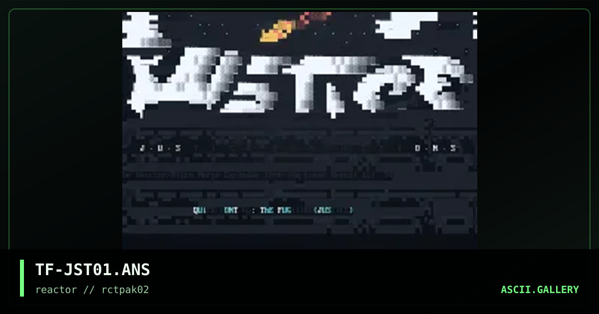 TF-JST01.ANS, by the fugutive, 1994