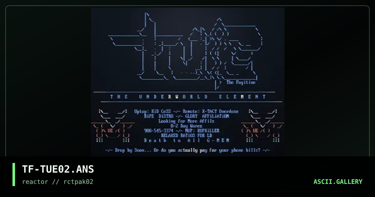 TF-TUE02.ANS, by the fugutive, 1994