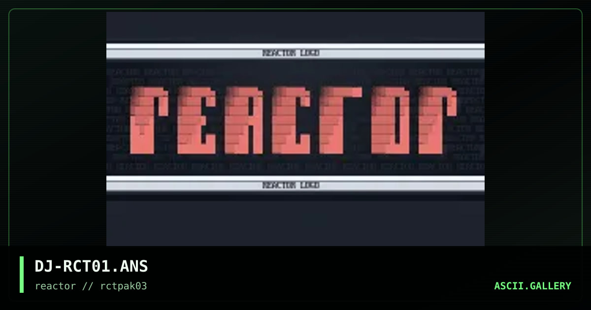 Reactor Logo, by dark jester, 1994