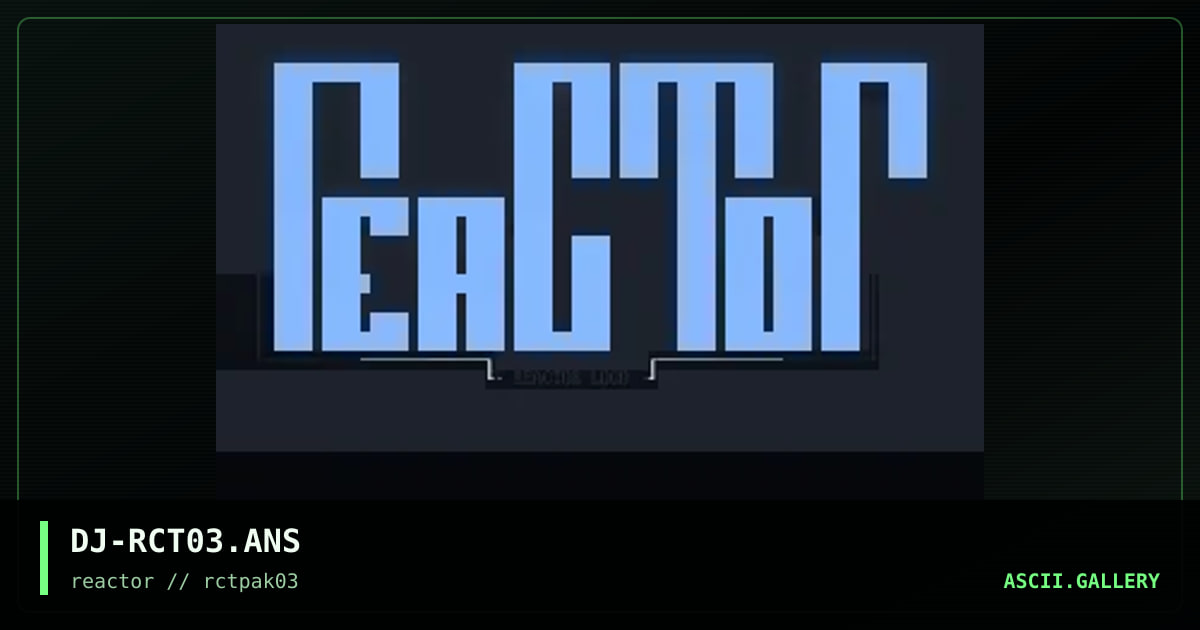 Reactor Logo, by dark jester, 1994