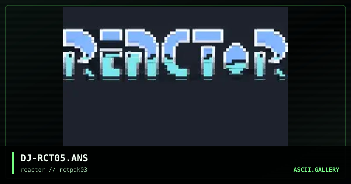 Reactor Logo, by dark jester, 1994