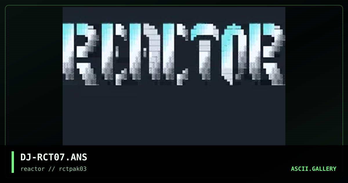Reactor Logo, by dark jester, 1994