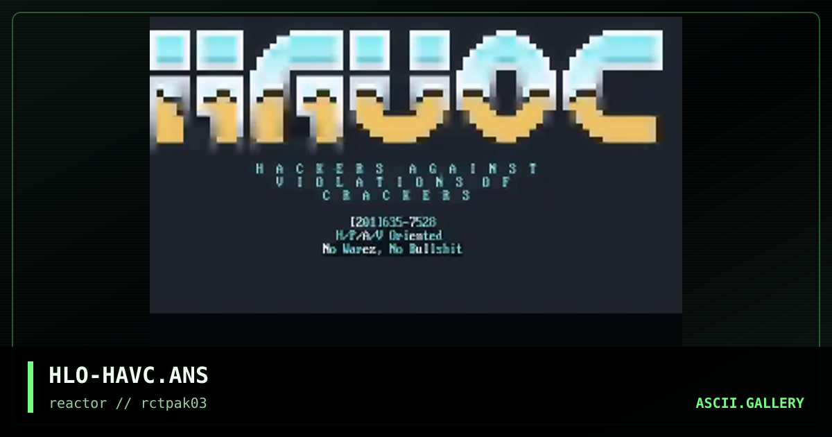 Havoc Logo, by halo, 1994