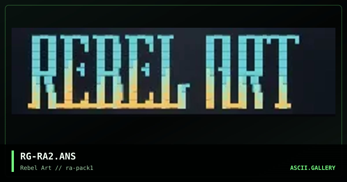 Rebel Art #2, by rage, 1998