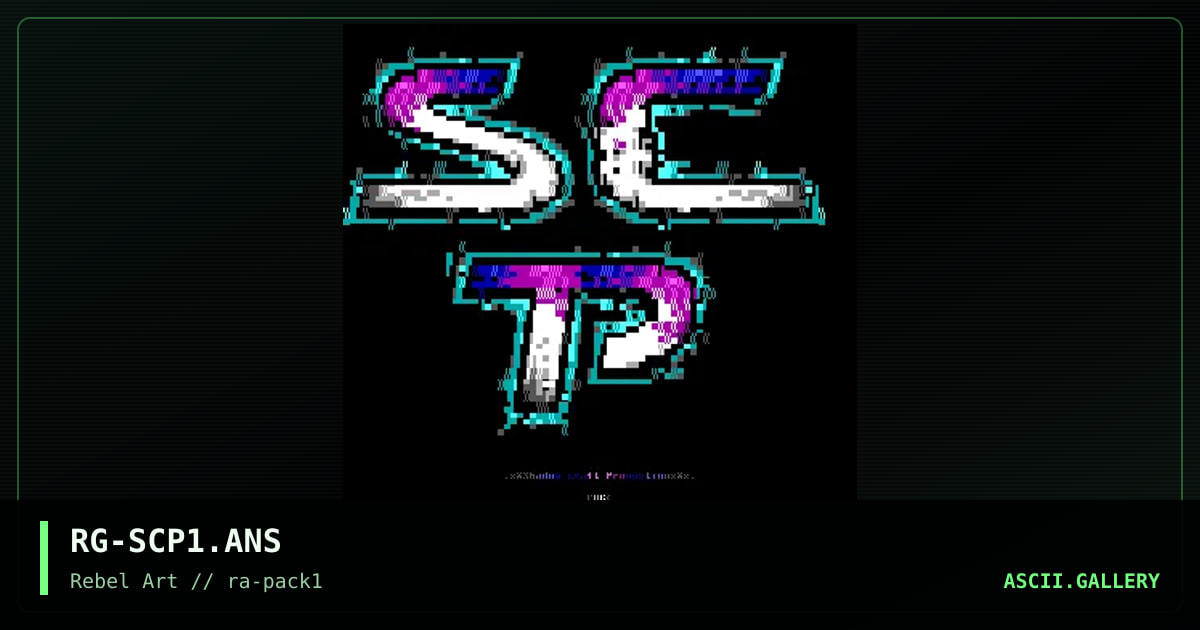 SCP #1, by rage, 1998