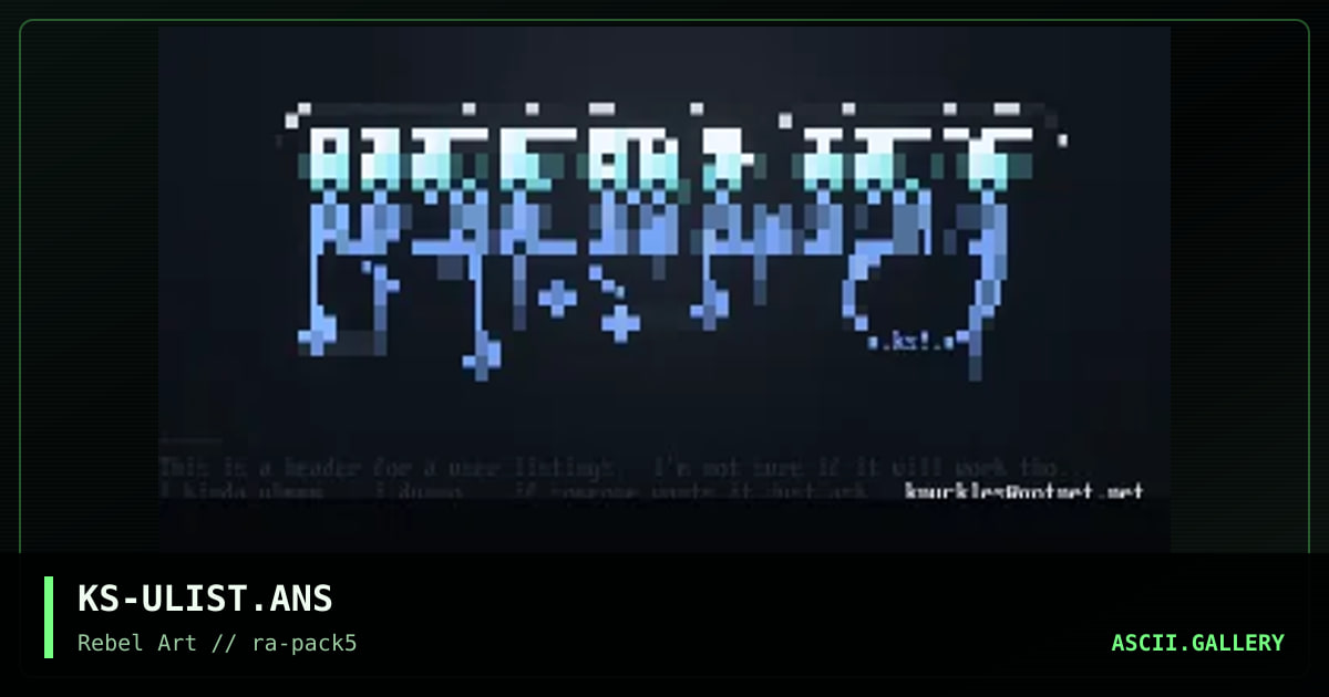 User List, by king sting, 1998