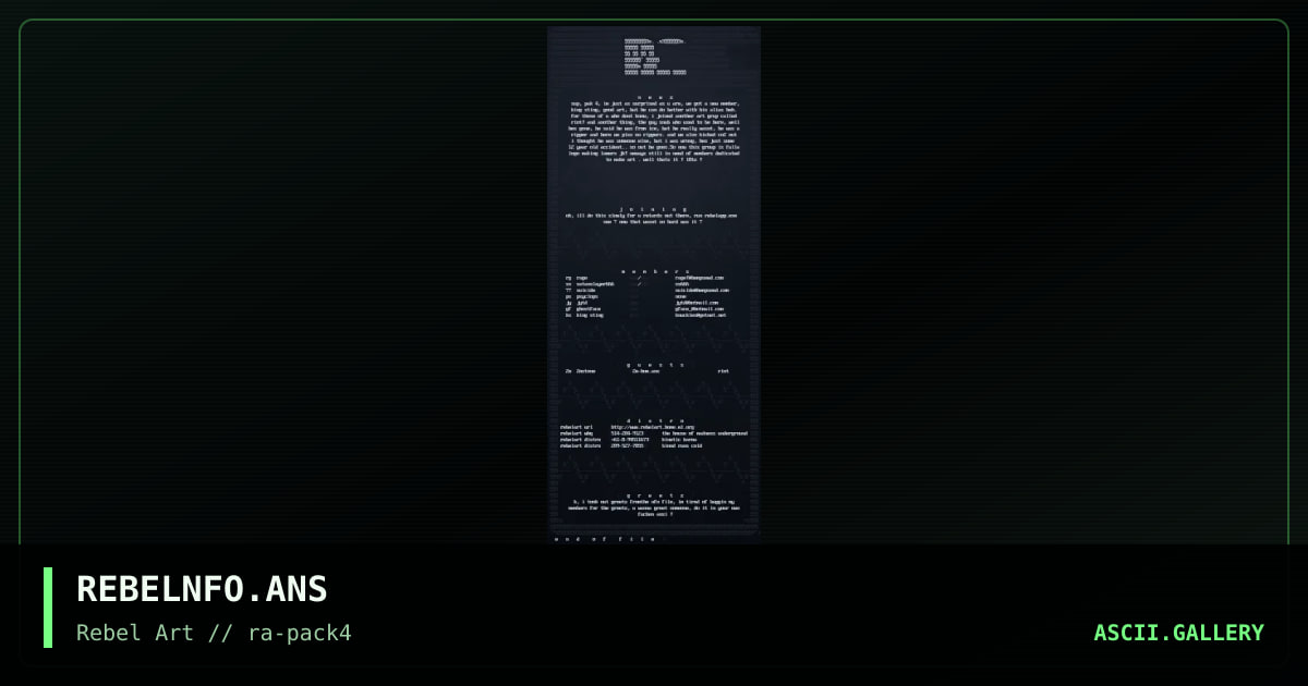 nfo file, by rage, 1998