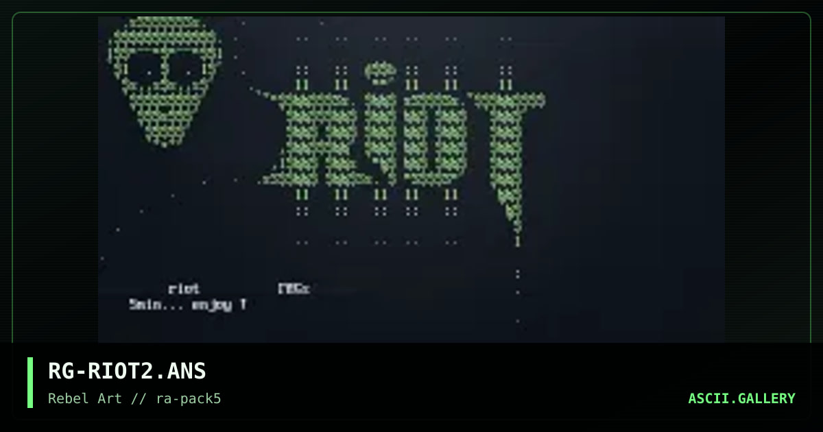 riot #2, by rage, 1998