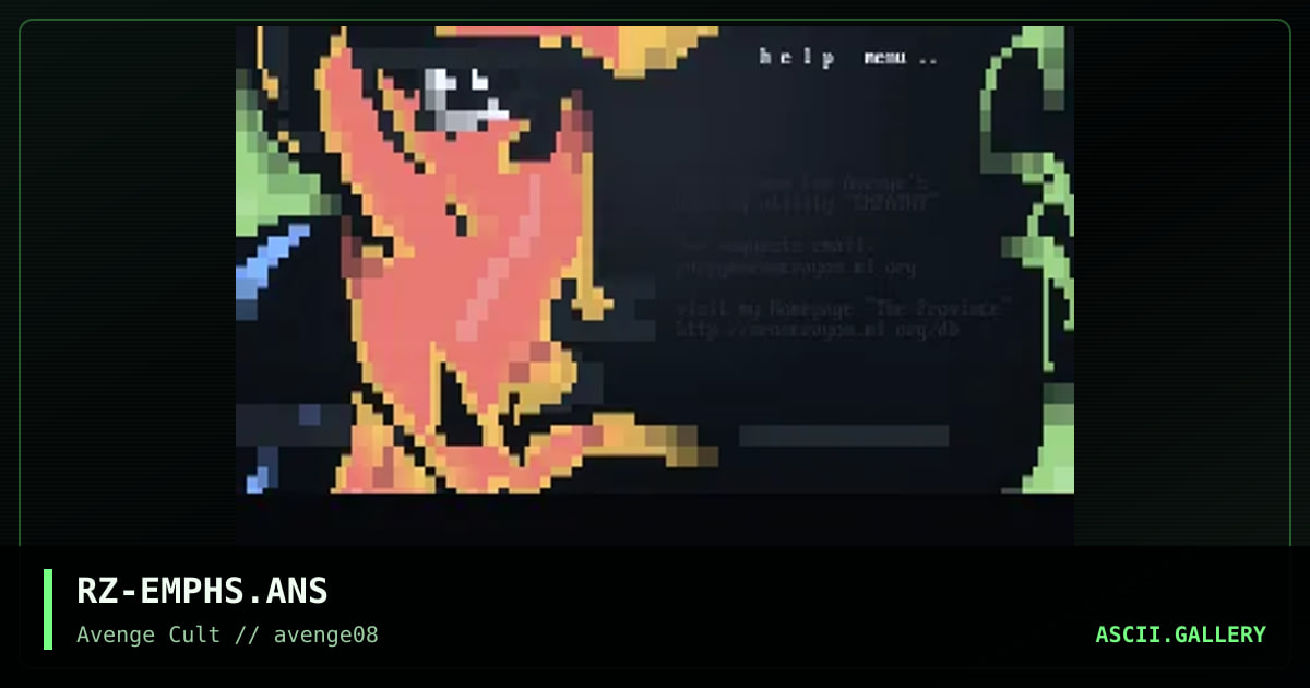 Empathy - help screen, by rzicus, 1998