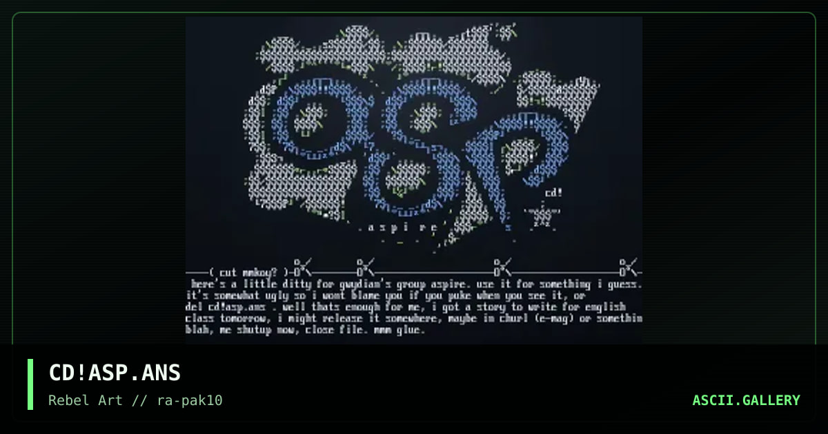 CD!ASP.ANS, by cat-dog, 1998